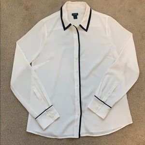 J Crew long sleeve blouse Ivory